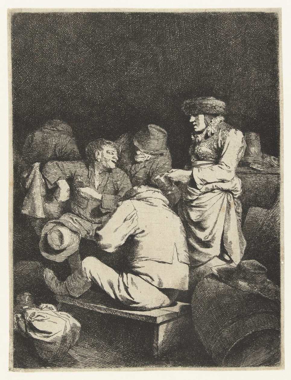 Majitelka a společnost v hostinci od Cornelis Pietersz. Bega
