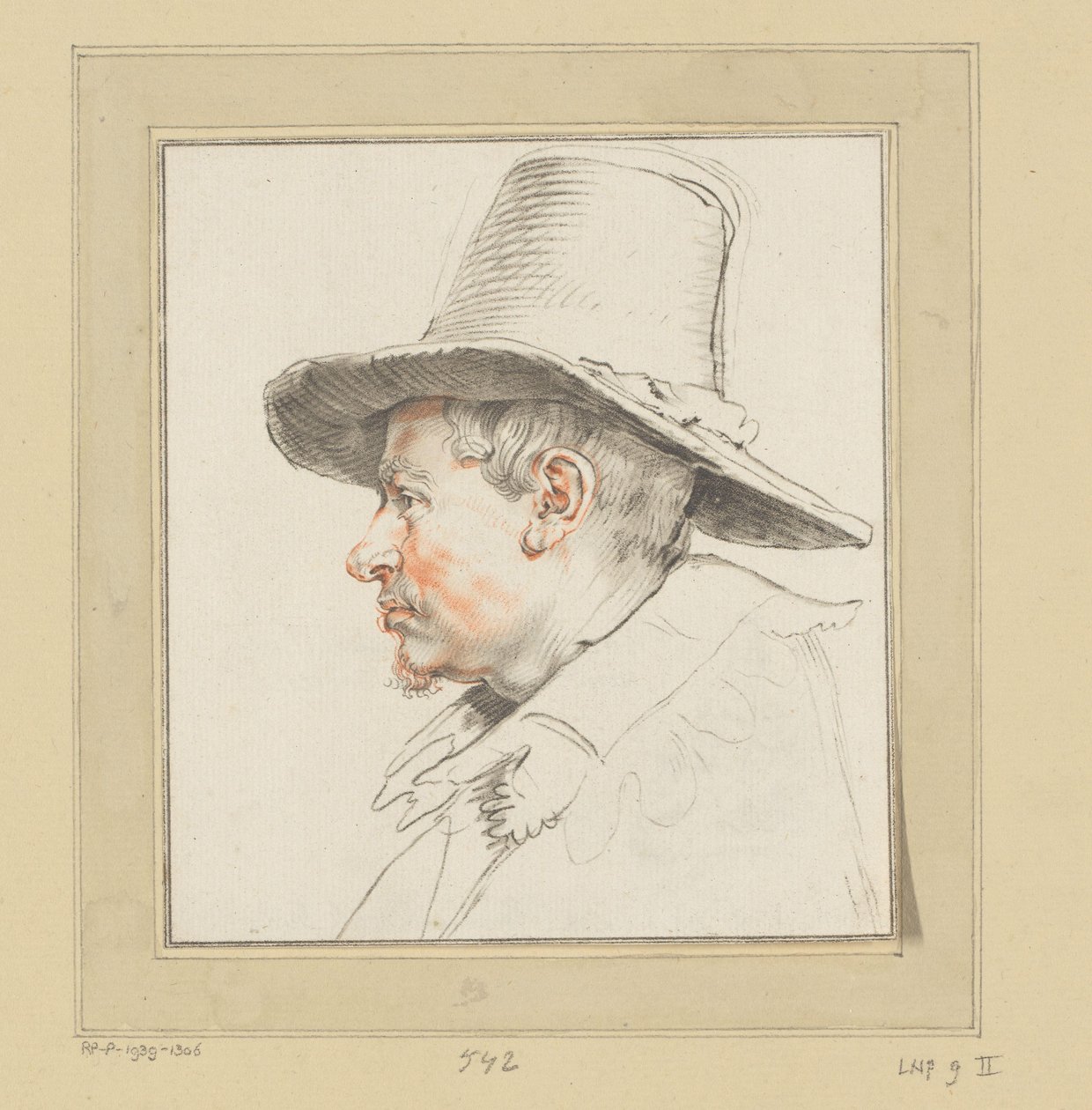 Portrét neznámého muže od Cornelis Ploos van Amstel (signed by artist)