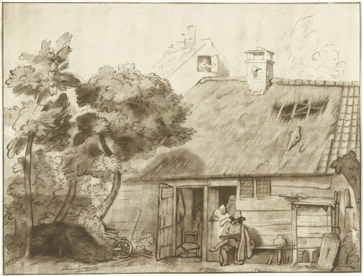Navrhovatel pro farmu od Cornelis Ploos van Amstel (signed by artist)