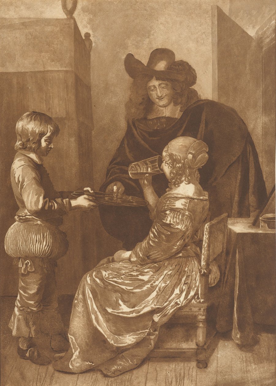 Pán a paní se stránkou od Cornelis Ploos van Amstel