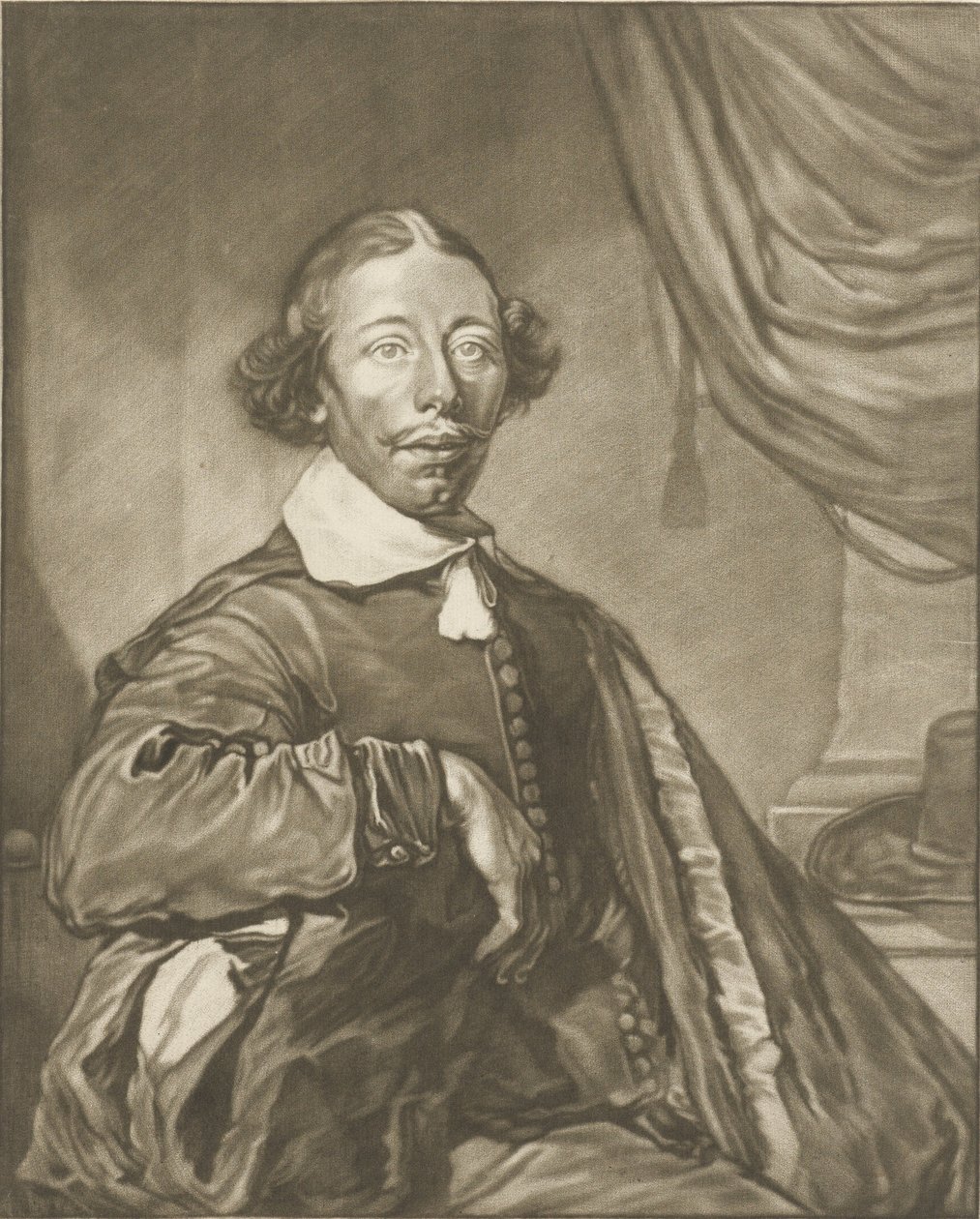 Portrét muže od Cornelis Ploos van Amstel