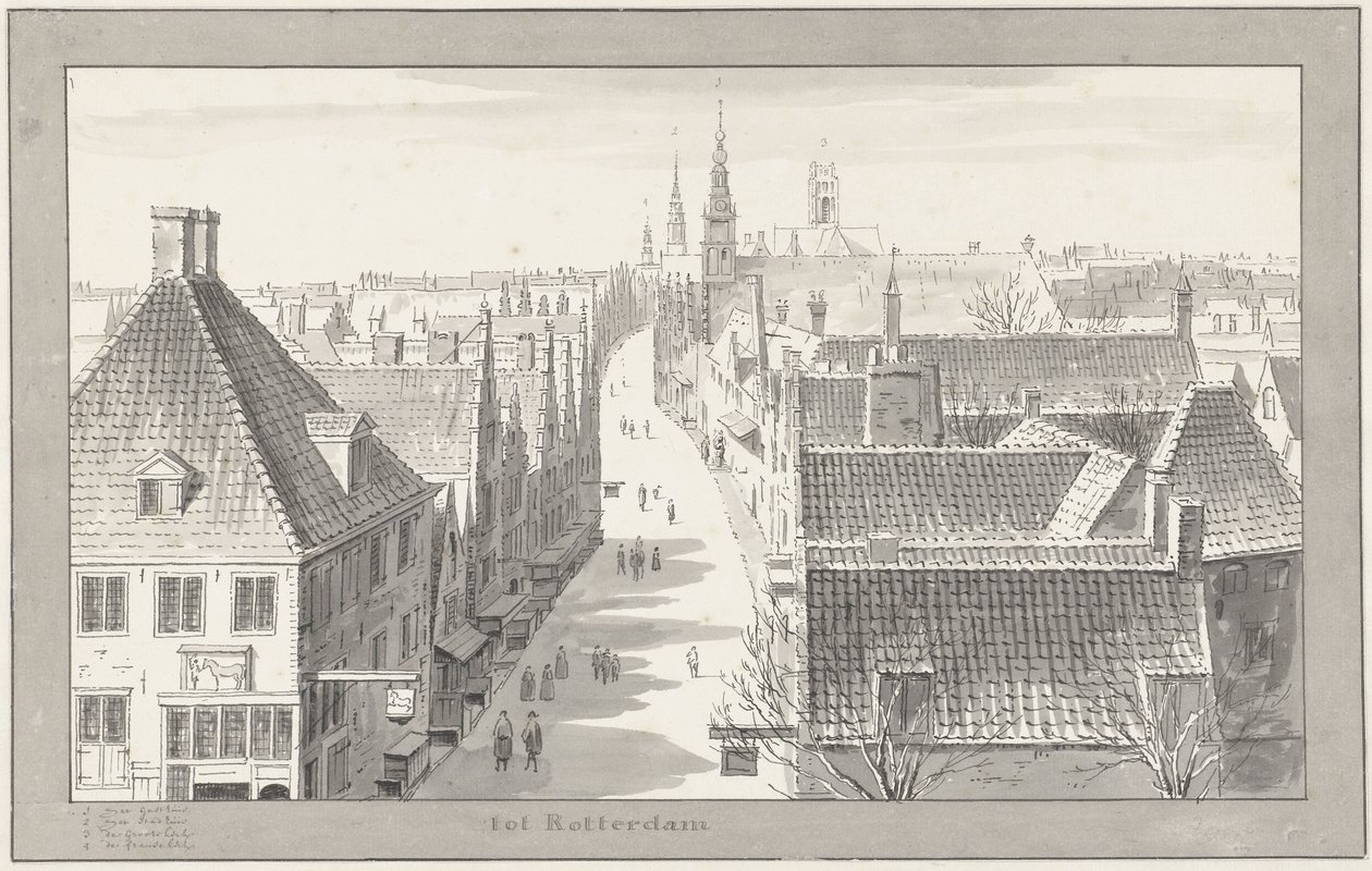 Hoogstraat v Rotterdamu od Cornelis Pronk