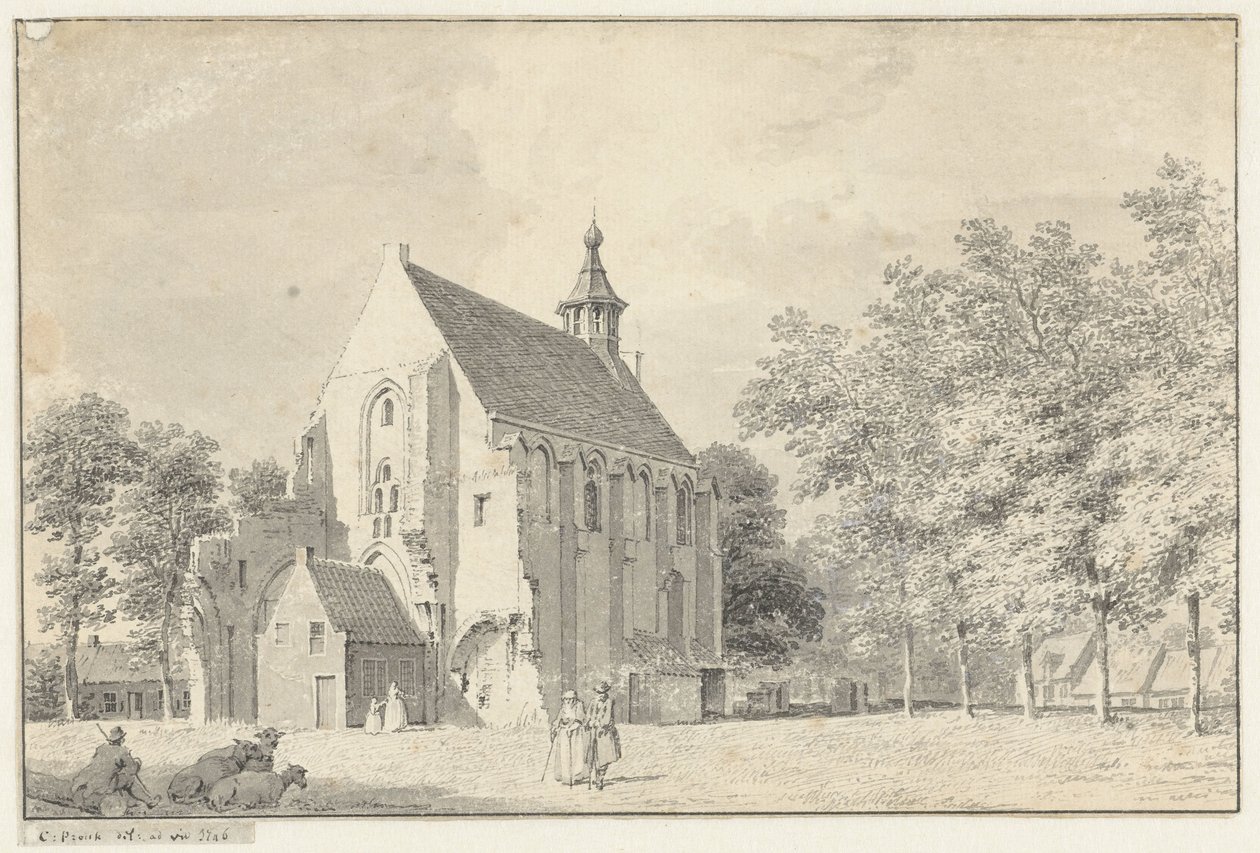 Kostel ve West-Souburgu od Cornelis Pronk
