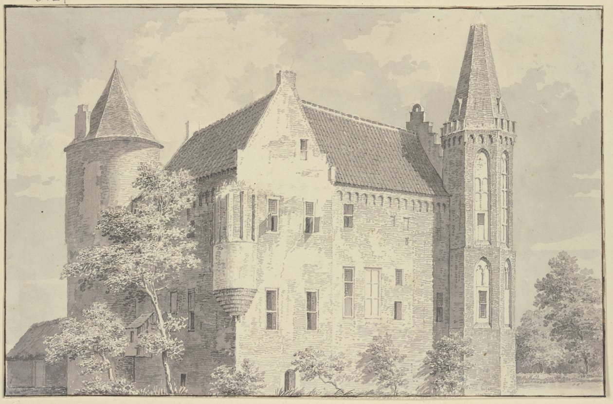 Hrad Croy ve vesnici Aarle-Rixtel od Cornelis Pronk