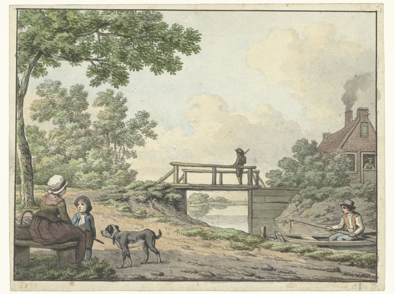 ležícího psa od Cornelis Saftleven