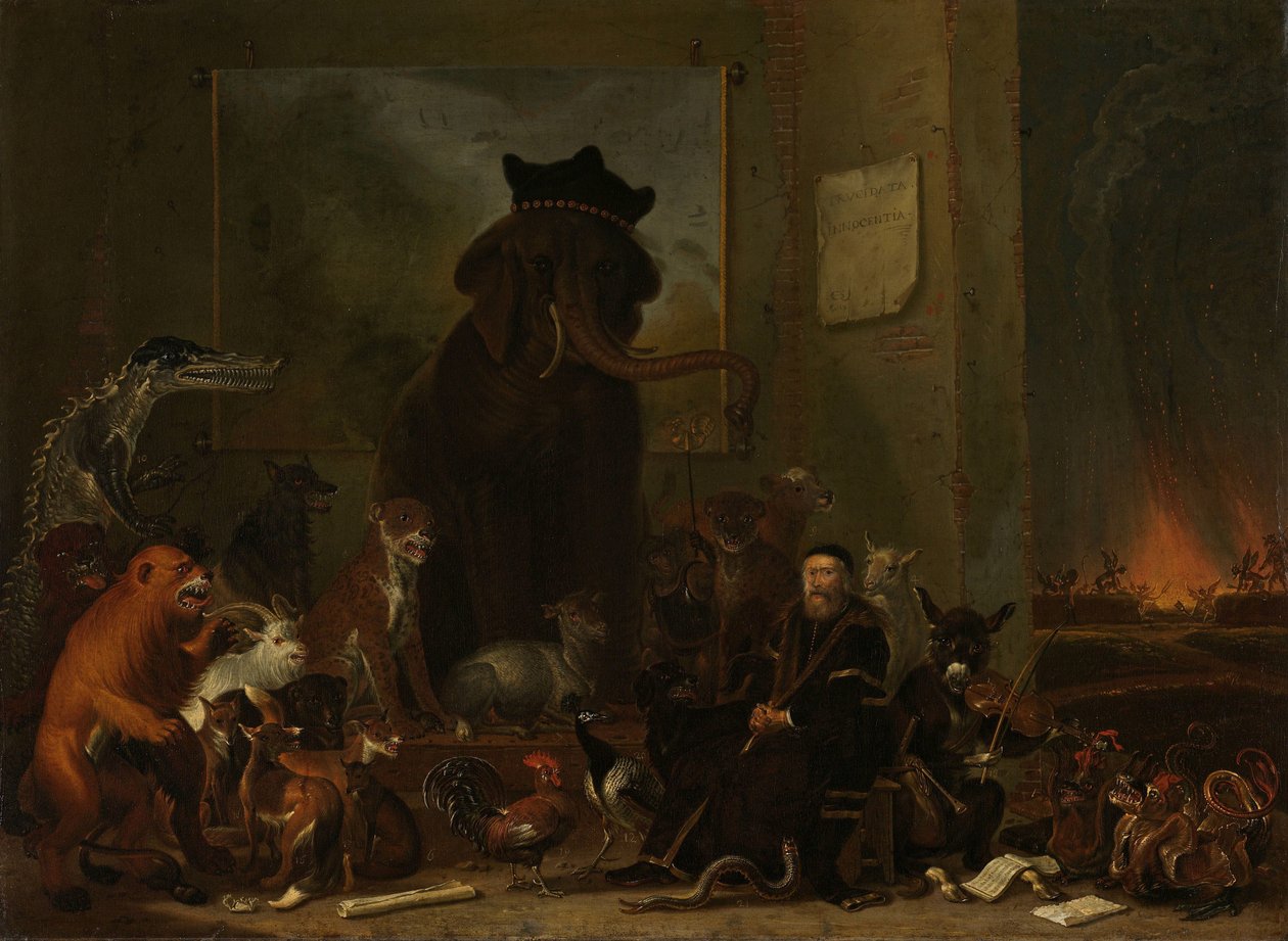 Satira na proces s Johanem van Oldenbarneveltem od Cornelis Saftleven