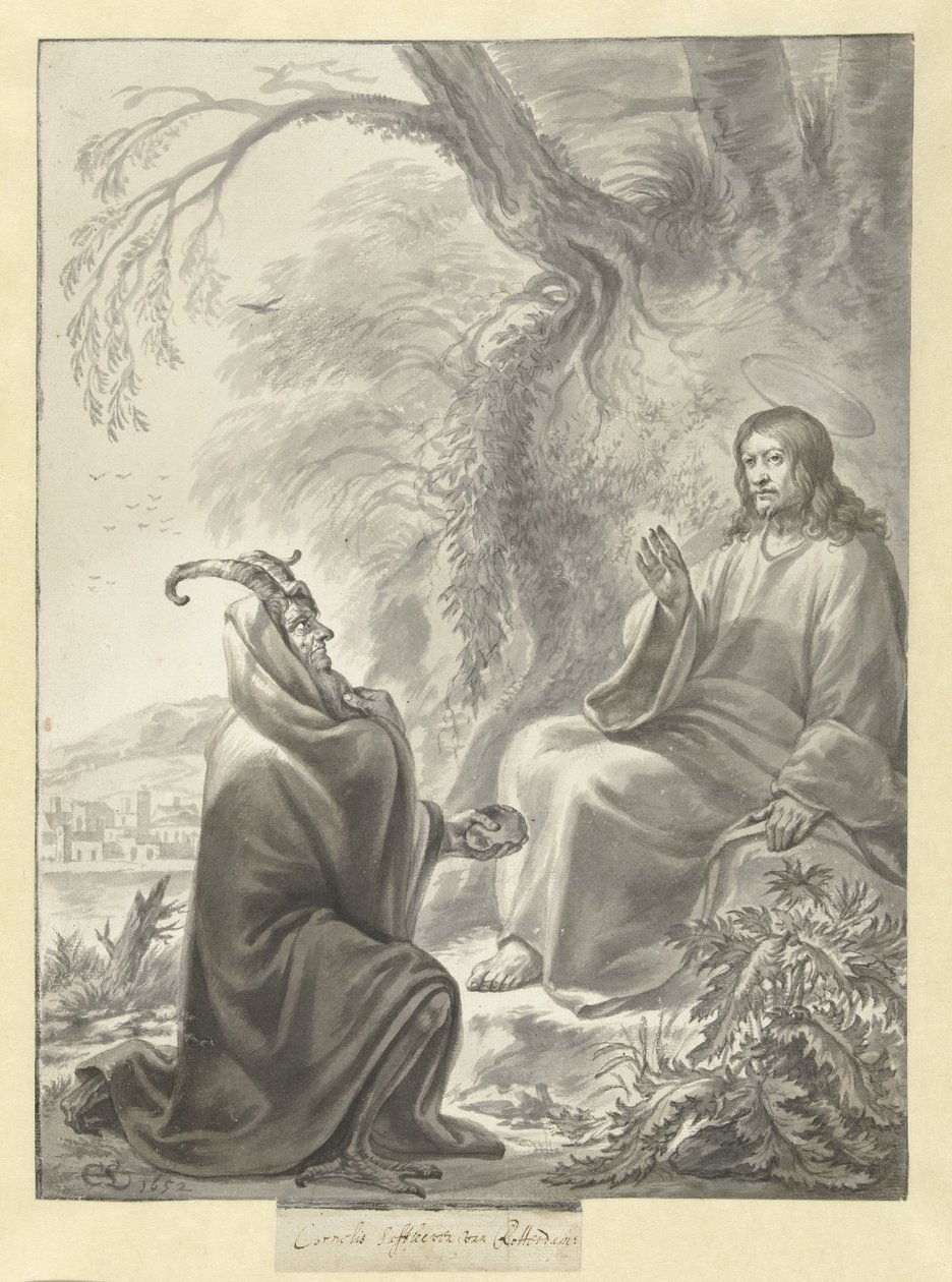 Pokušení Krista od Cornelis Saftleven