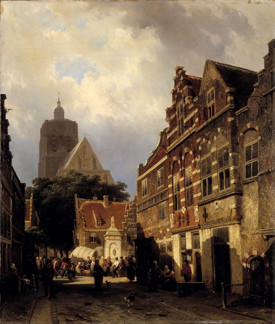 Pohled na Wellerondom v Den Briel od Cornelis Springer