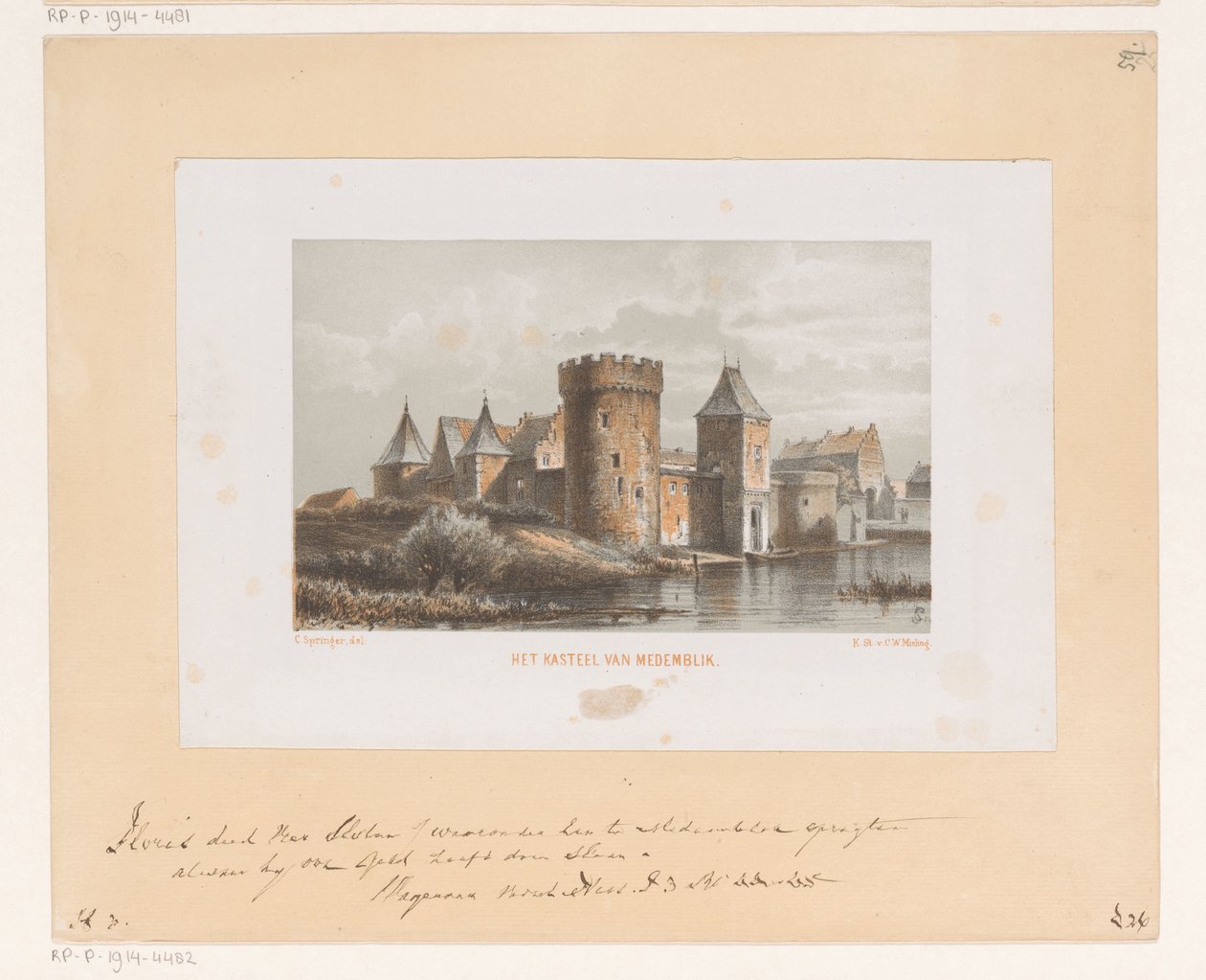 Hrad Medemblik Hrad Medemblik (název na objektu) od Cornelis Springer