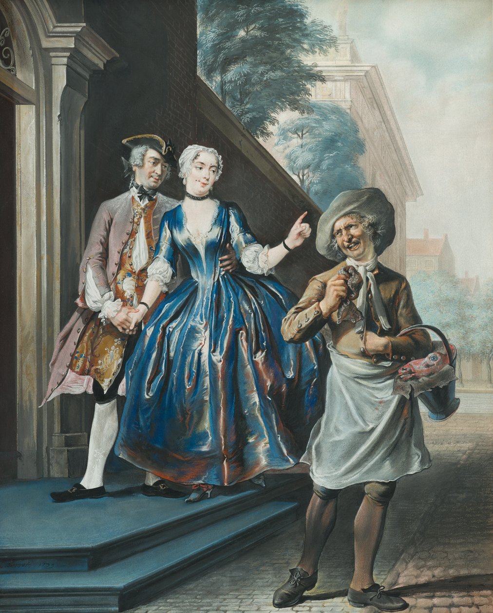 Pefroen a ovčí hlava, 1739 od Cornelis Troost