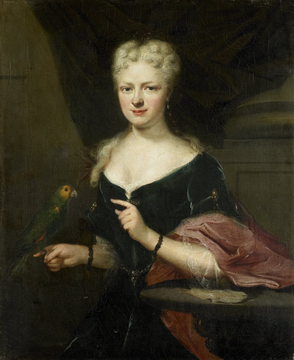 Portrét Marie Magdaleny Stavenisse, manželky Jacoba de Witte z Elkerzee, radního města Zierikzee od Cornelis Troost