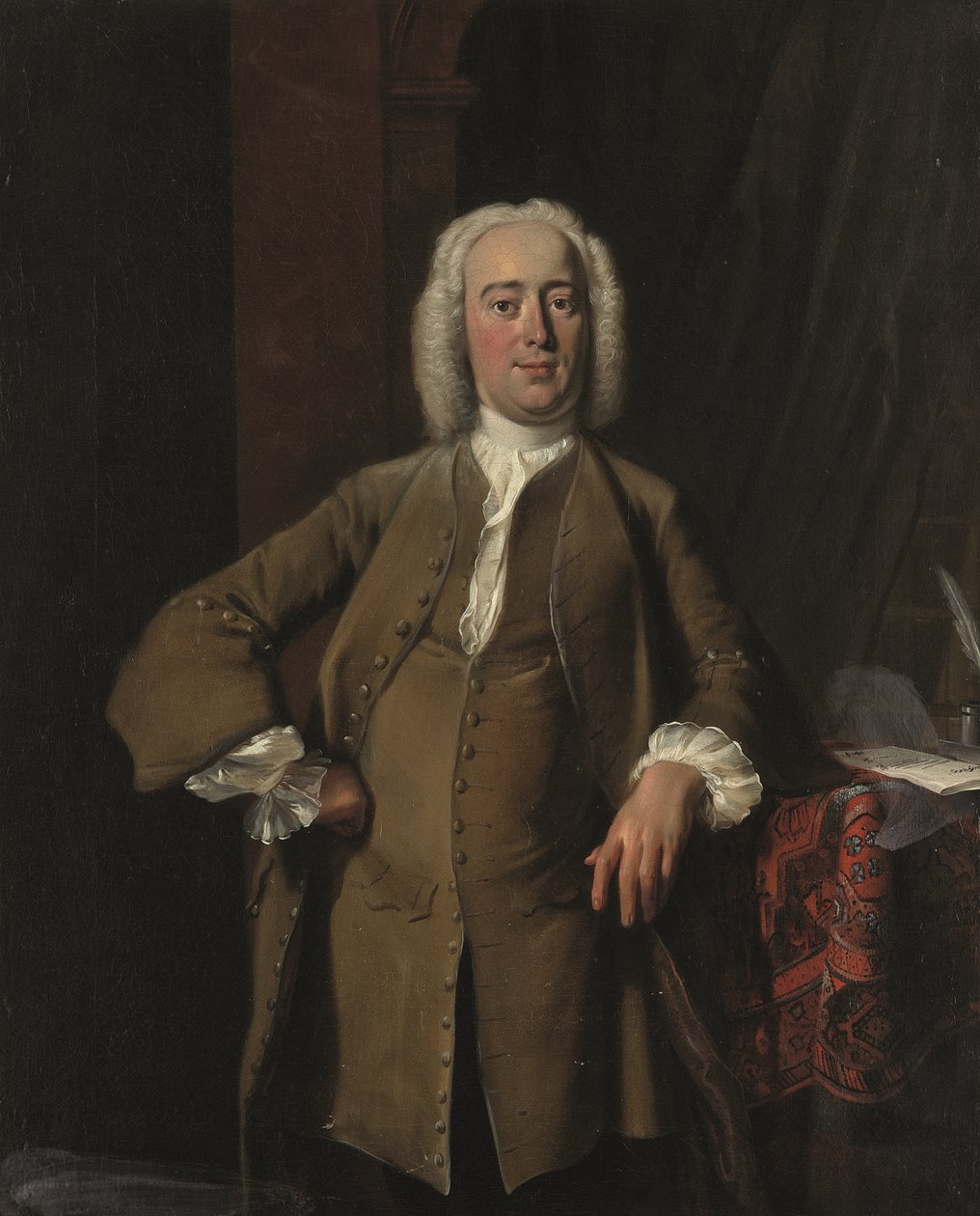 Portrét gentlemana tradičně identifikovaného jako Philips Zweerts (1704-1774) od Cornelis Troost