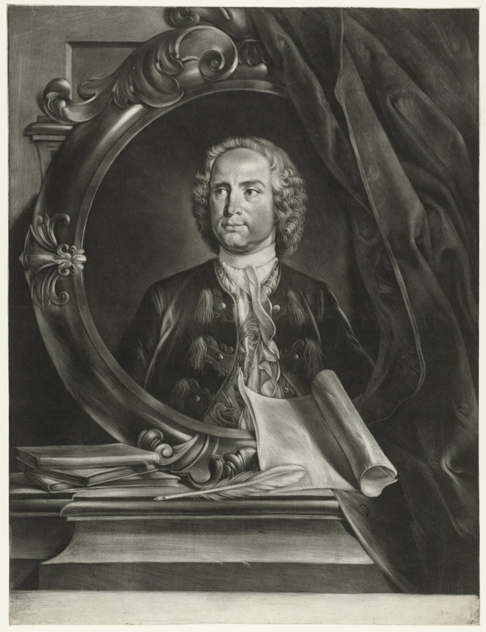 Portrét skladatele Pietra Antonia Locatelliho 1695-1764 od Cornelis Troost