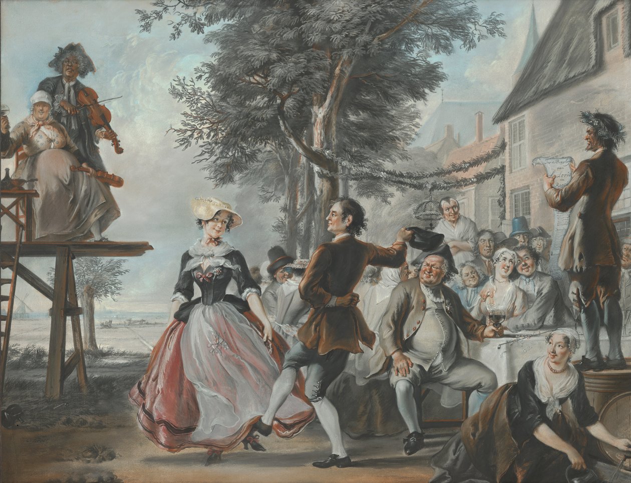 Svatba Kloris a Roosje od Cornelis Troost