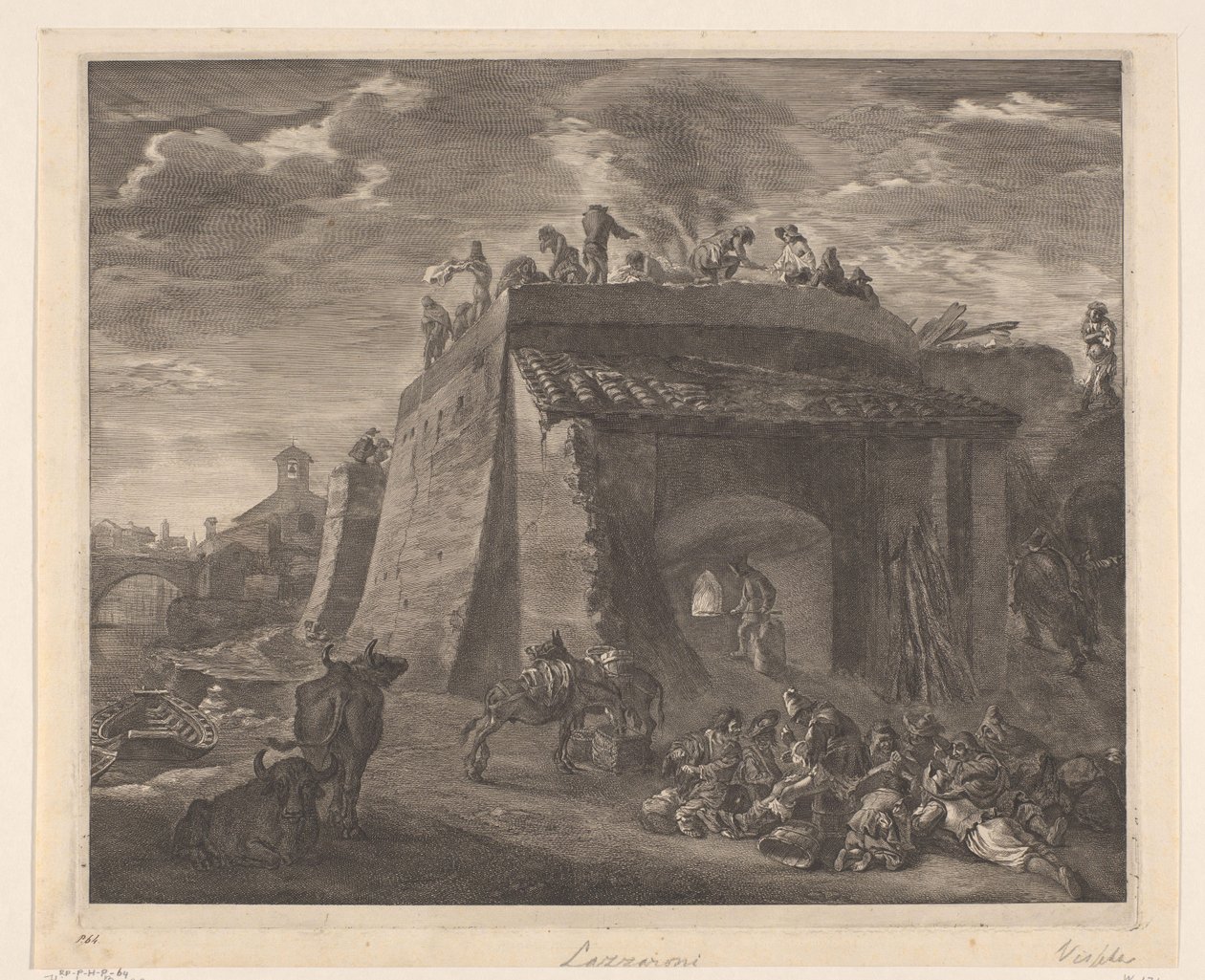 Grote kalkoven Chelations (název série) od Cornelis Visscher (II)