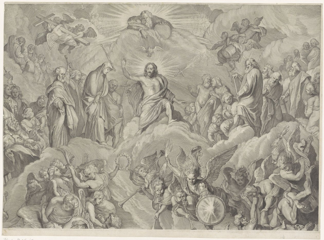 Poslední soud (horní deska) od Cornelis Visscher (II)