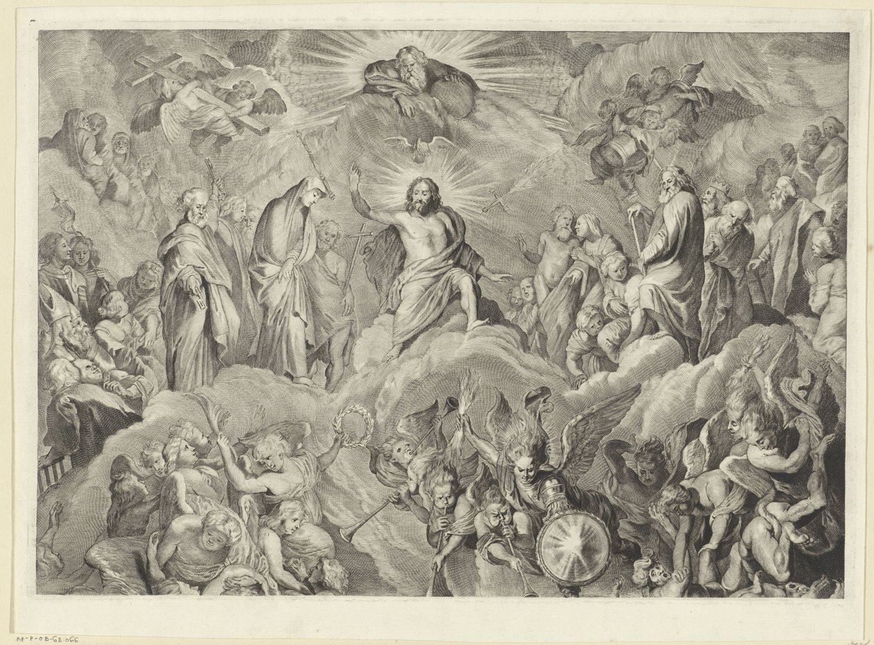 Poslední soud (horní deska) od Cornelis Visscher (II)