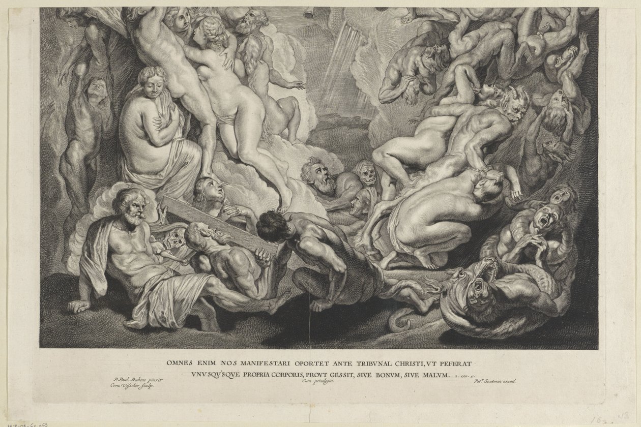 Poslední soud (spodní deska) od Cornelis Visscher (II)