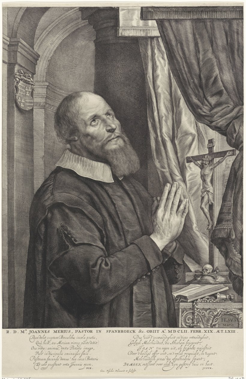 Portrét Joannes van der Meer od Cornelis Visscher (II)