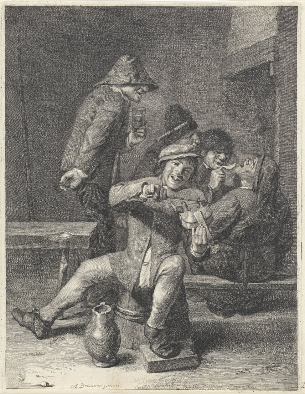 Houslista / Publikum od Cornelis Visscher (II)