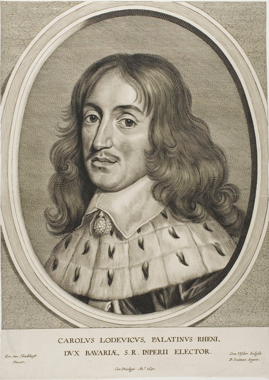 Karel Ludvík, hrabě palatin, z knihy Effigies Variae od Cornelis Visscher