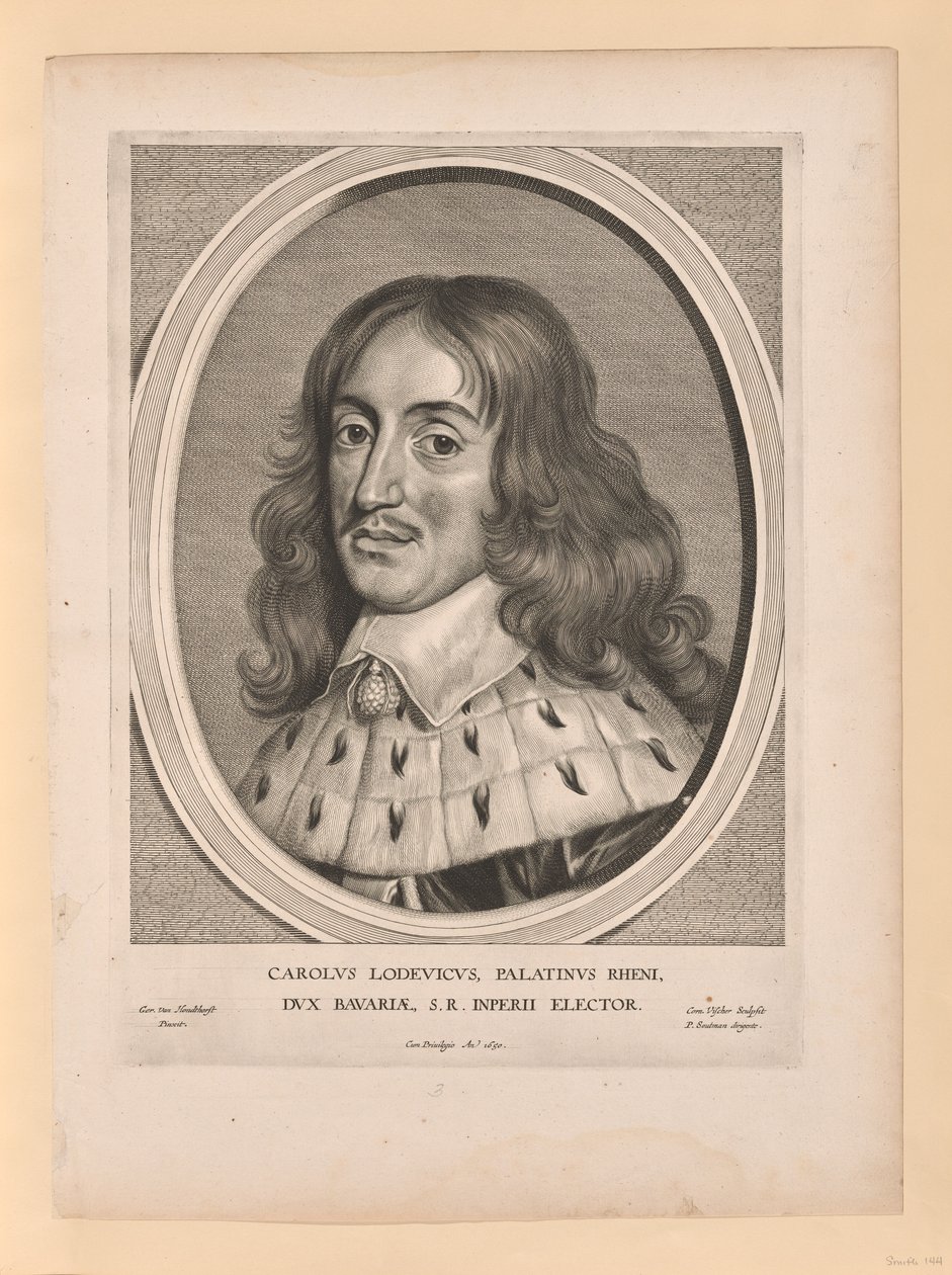 Karel Ludvík hrabě Palatin, z knihy Effigies Variae... od Cornelis Visscher