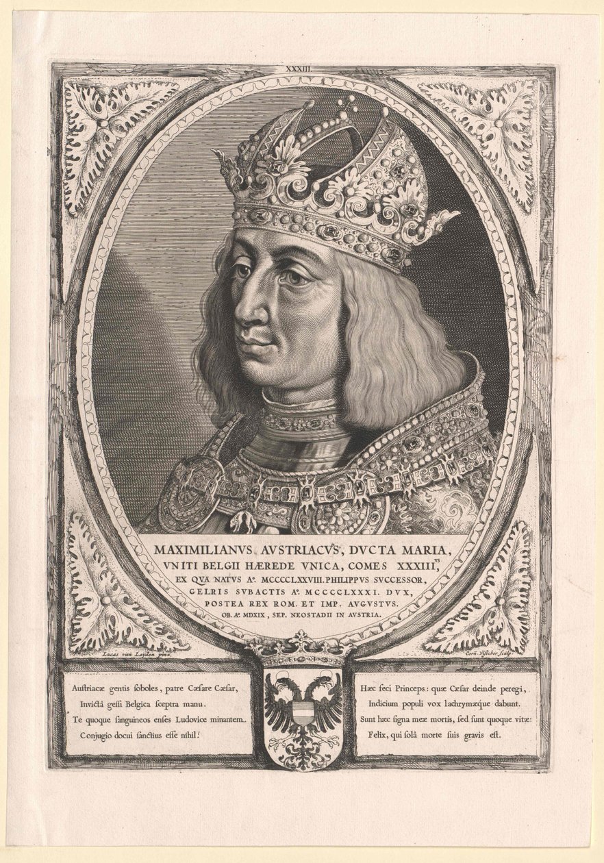 Císař Svaté říše římské Maxmilián I. (tisk) od Cornelis Visscher