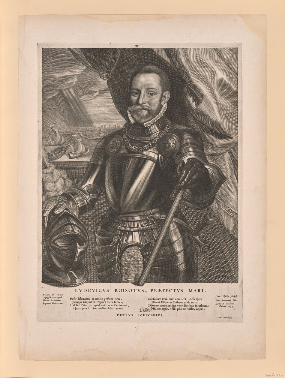Ludvík z Boisotu, zeelandský admirál, z knihy Quatuor Personae od Cornelis Visscher