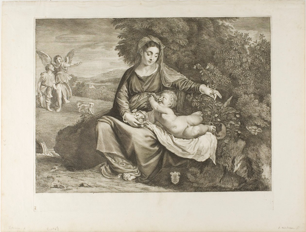 Madonna a dítě od Cornelis Visscher