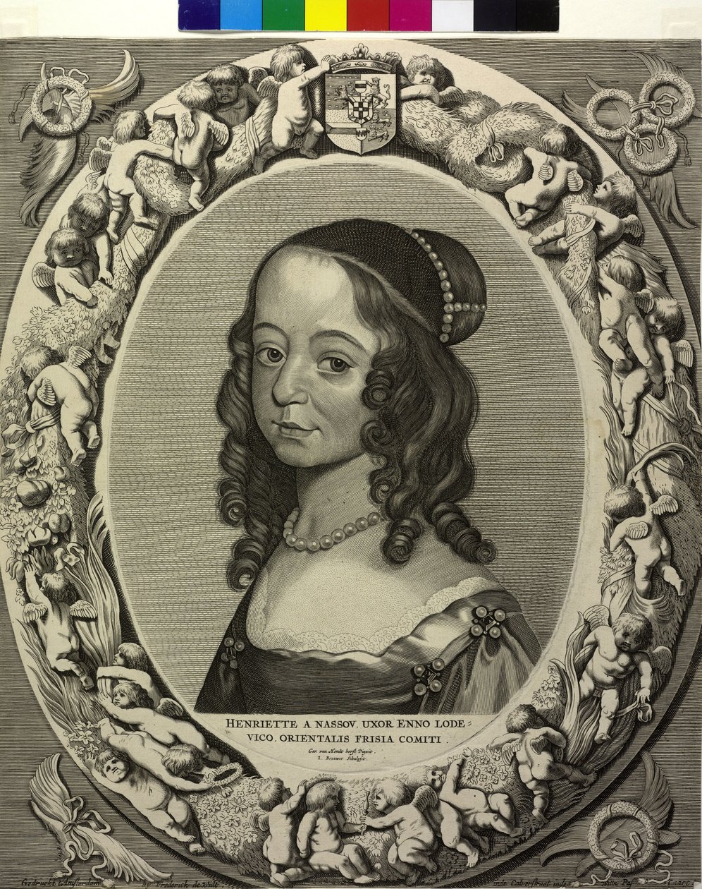 Princezna oranžská Henriette Katharina od Cornelis Visscher