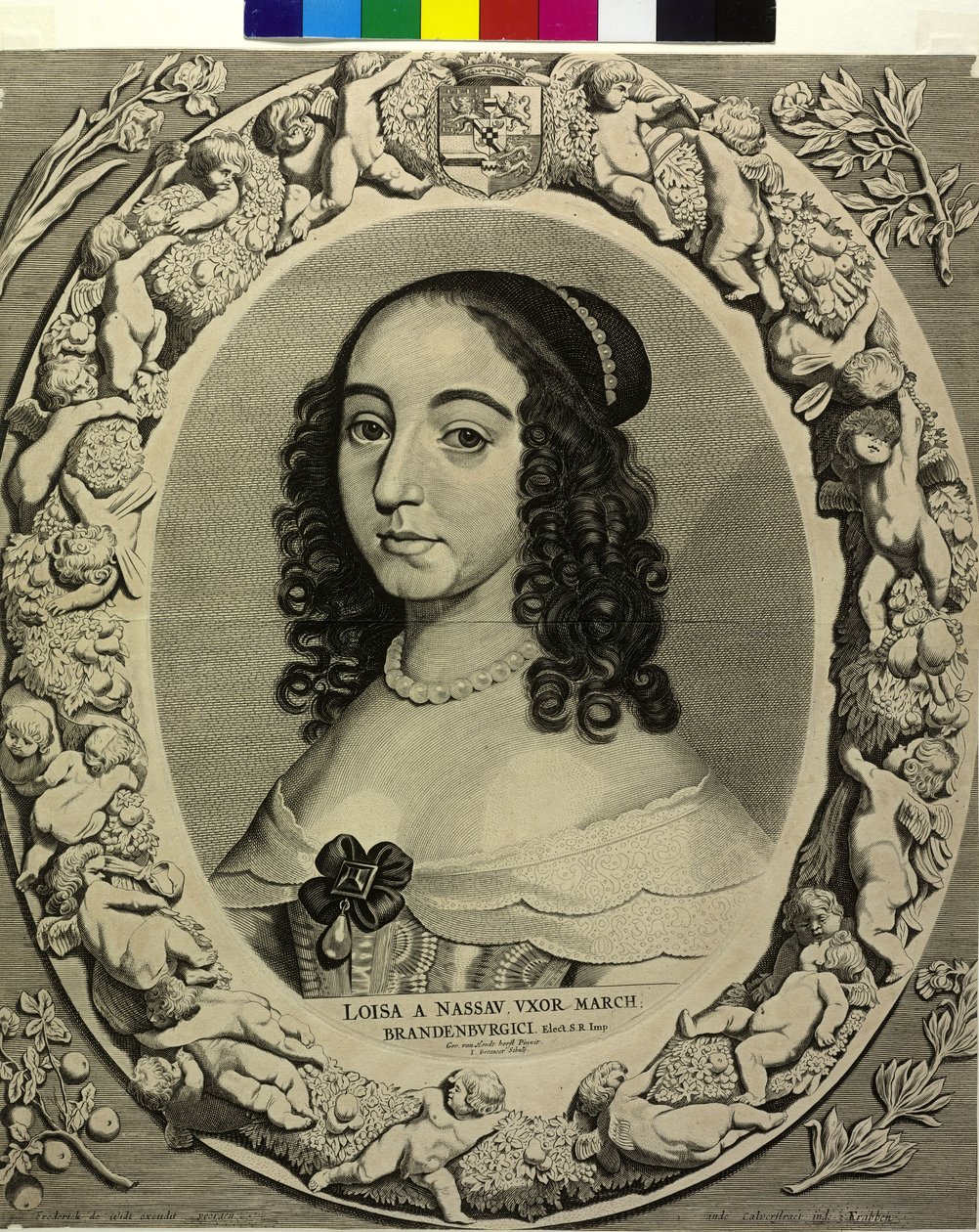 Princezna oranžská Louise Henriette od Cornelis Visscher