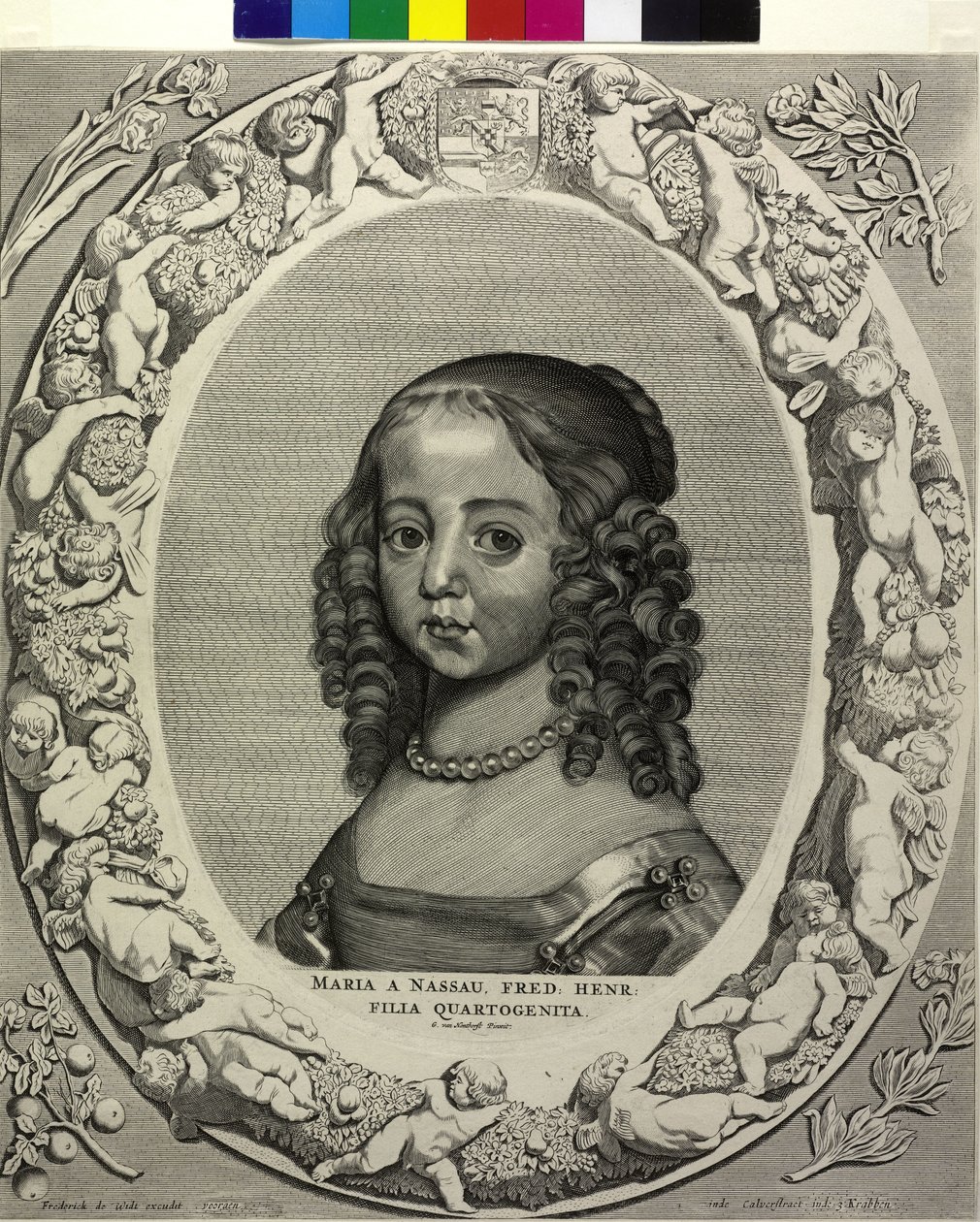 Princezna oranžová Mary od Cornelis Visscher