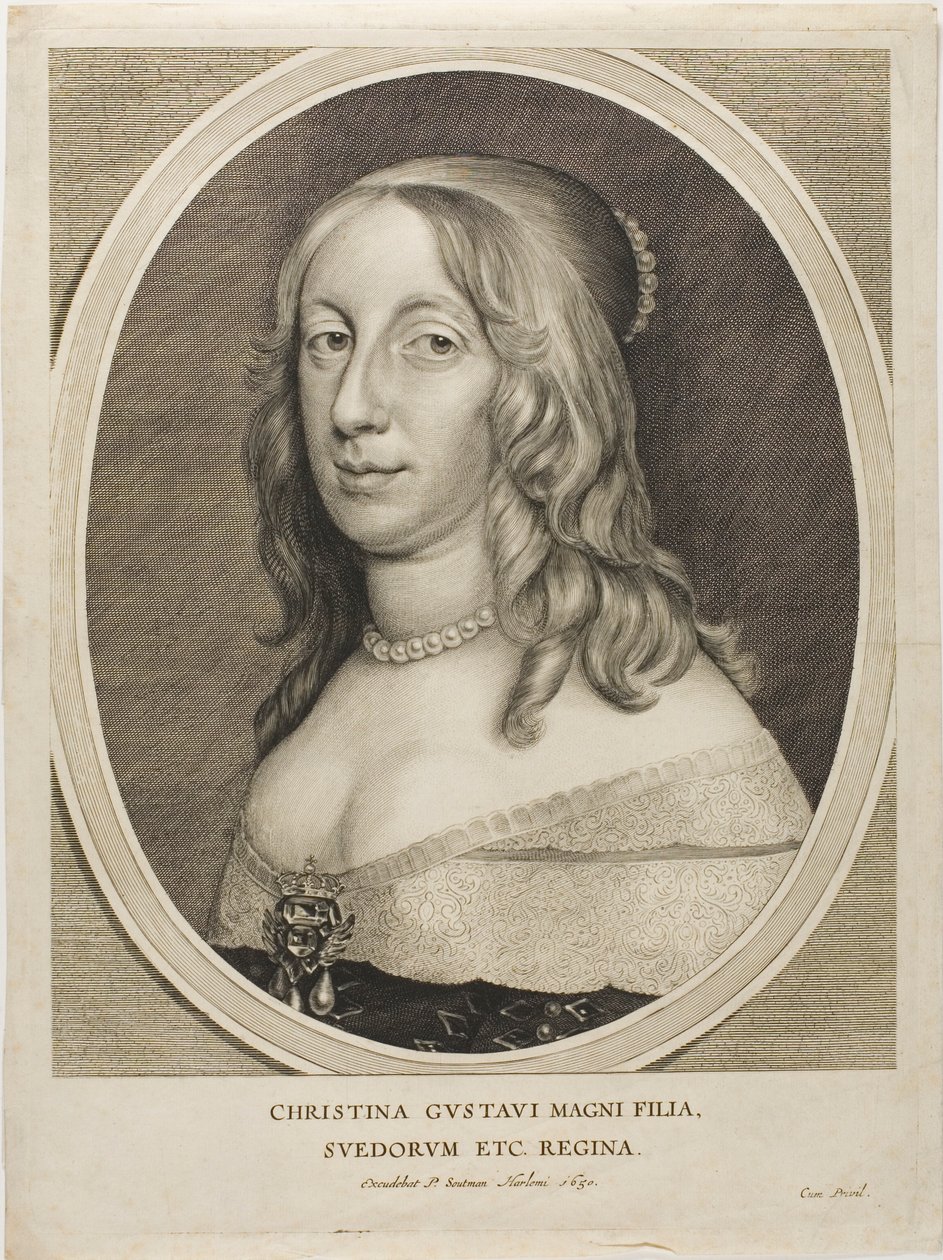 Švédská královna Kristina od Cornelis Visscher