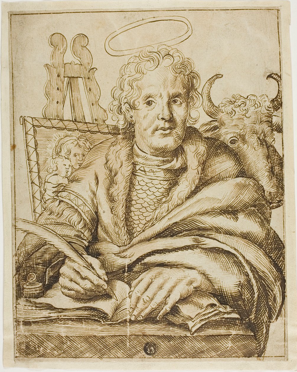 Svatý Lukáš od Cornelis Visscher