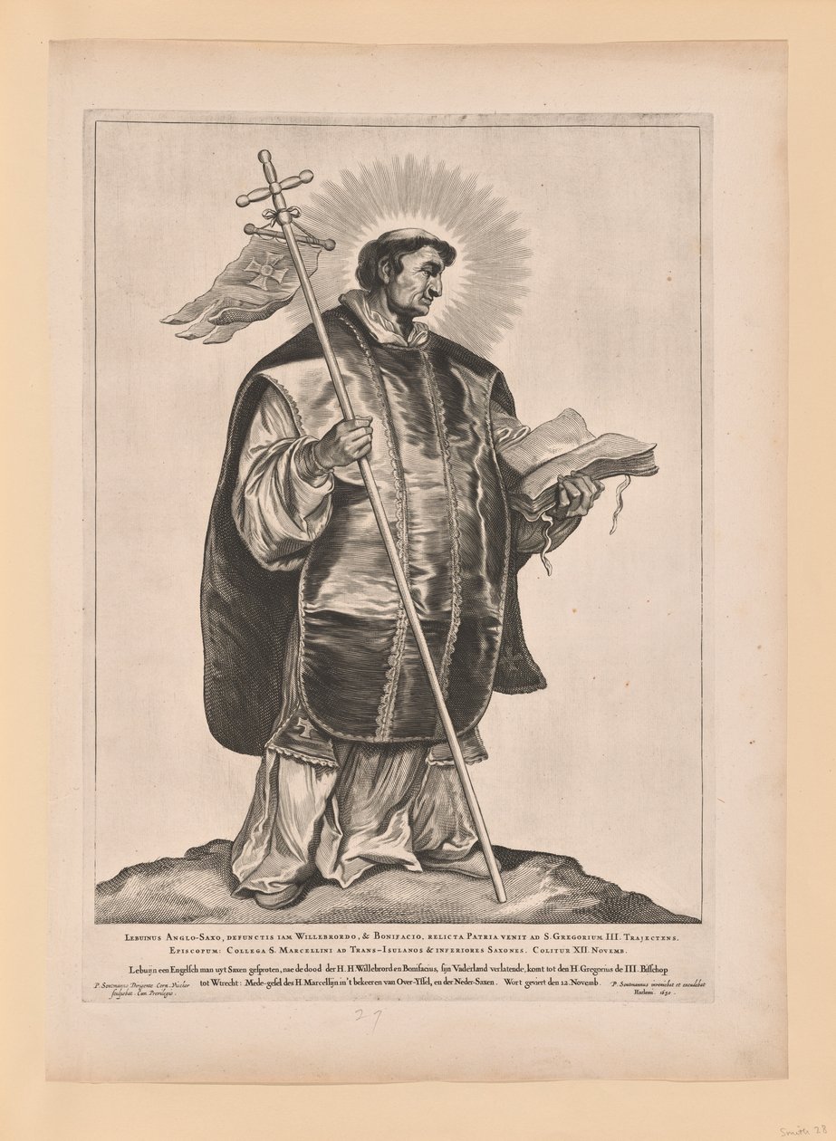 Svatý Marcellinus, z knihy Svatí severního a jižního Nizozemí od Cornelis Visscher