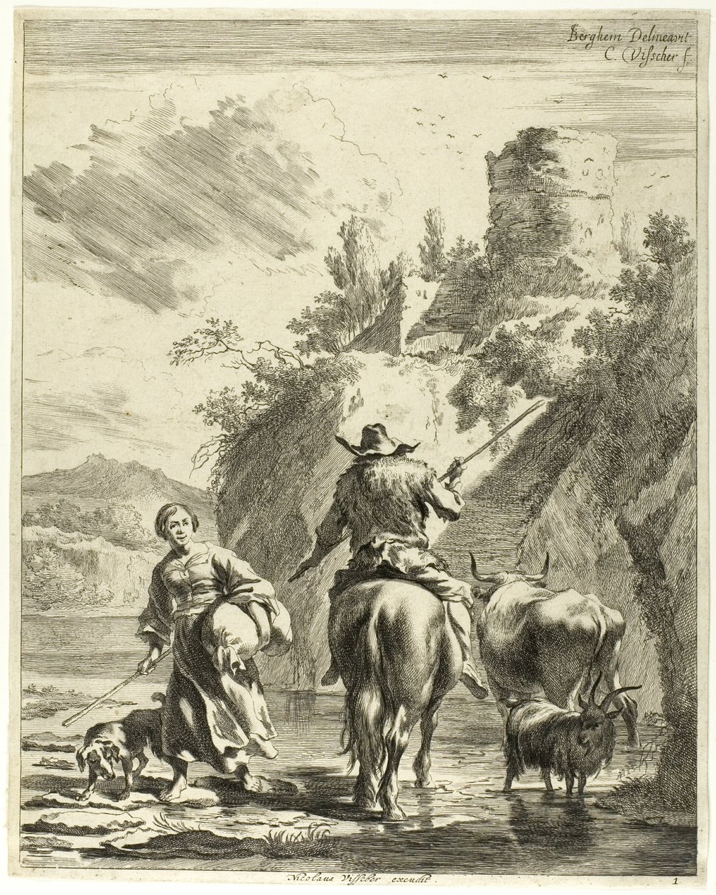 Průchod řeky od Cornelis Visscher