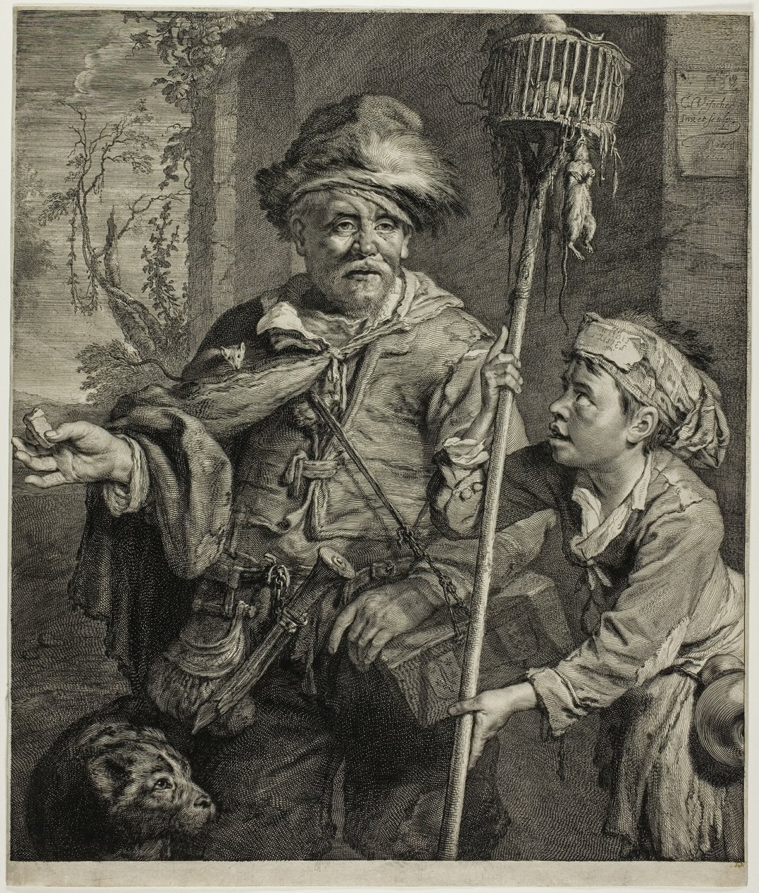 Chytač krys od Cornelis Visscher