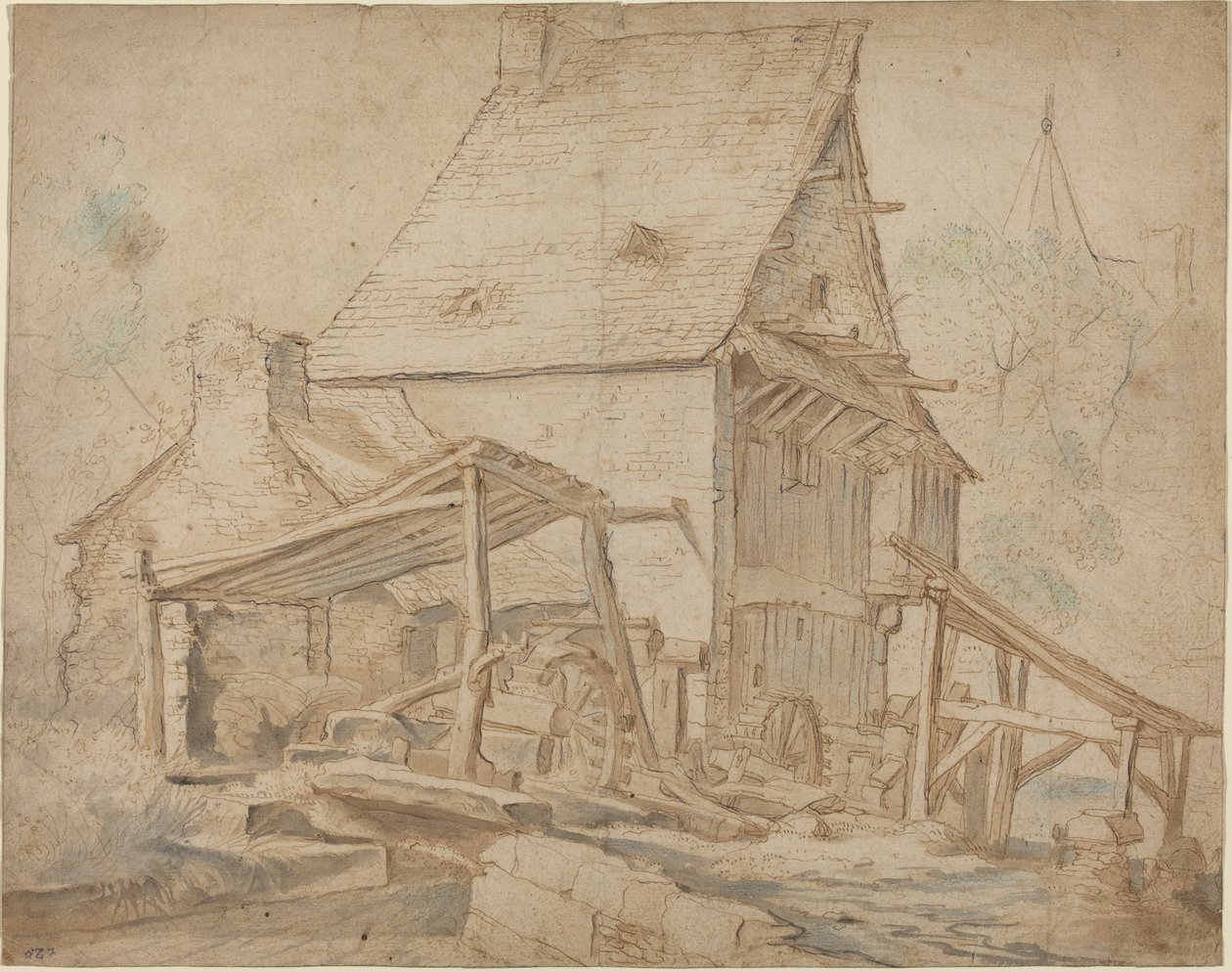 Starý vodní mlýn od Cornelis Willaerts