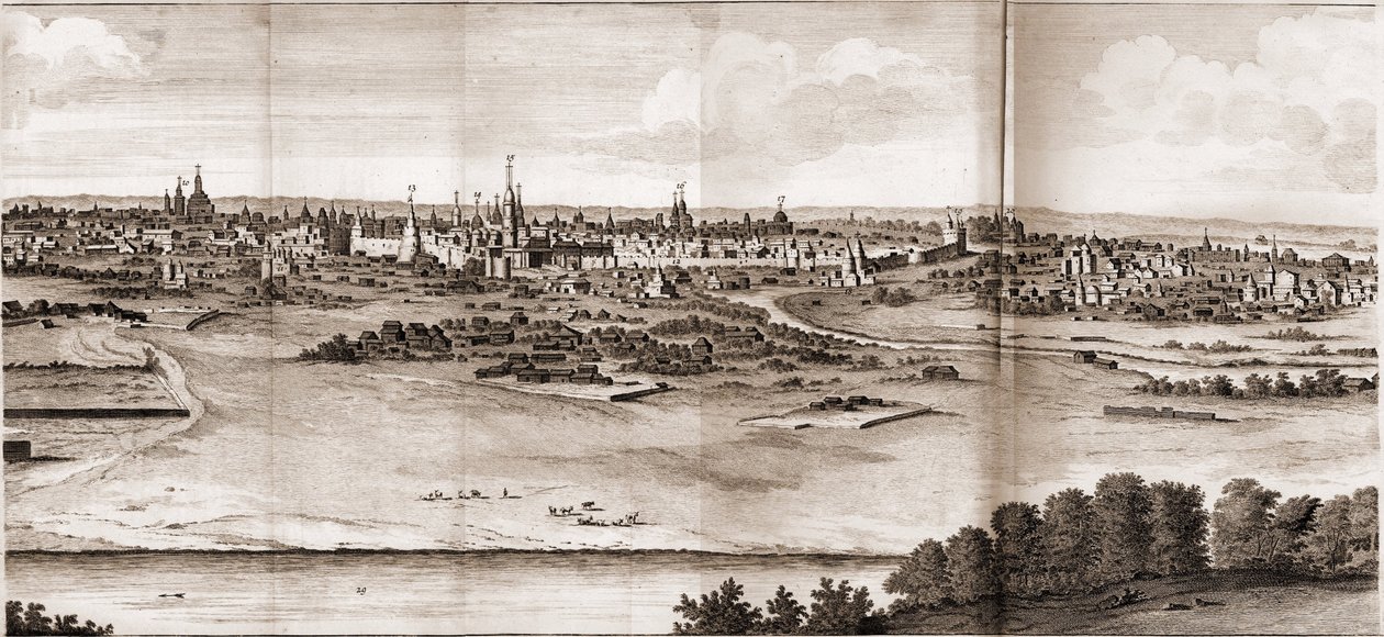 Moskva From: Cestuje po Moskvě, Persii a orientálních indexech od Cornelis de Bruijn