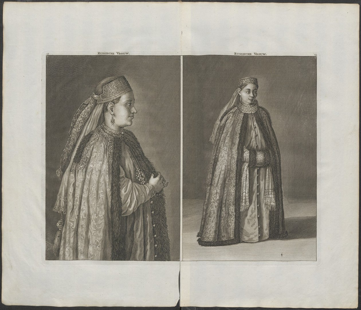 Ruská žena Od: Cestuje po Moskvě, 1711 od Cornelis de Bruijn