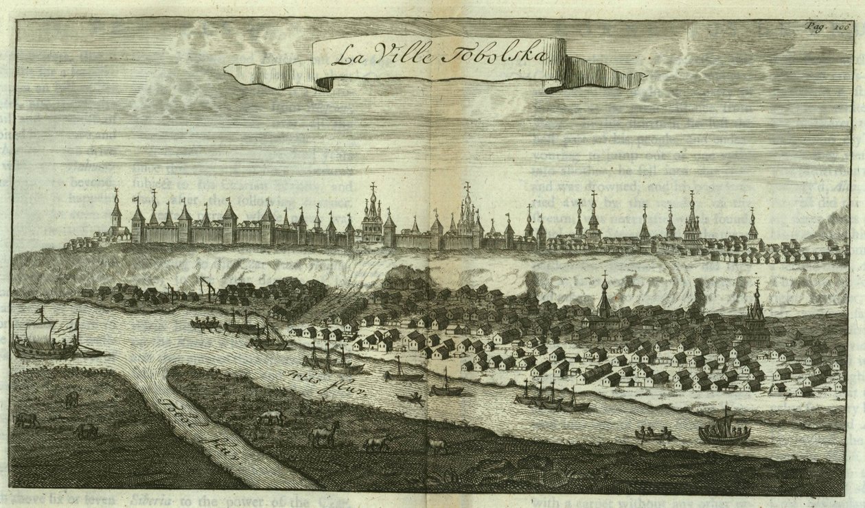 Tobolsk From: Cesty do Muscovy, 1711 od Cornelis de Bruijn