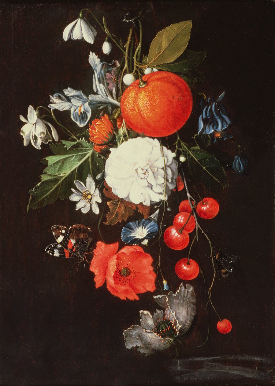 Zátiší s ovocem a květinami od Cornelis de Heem