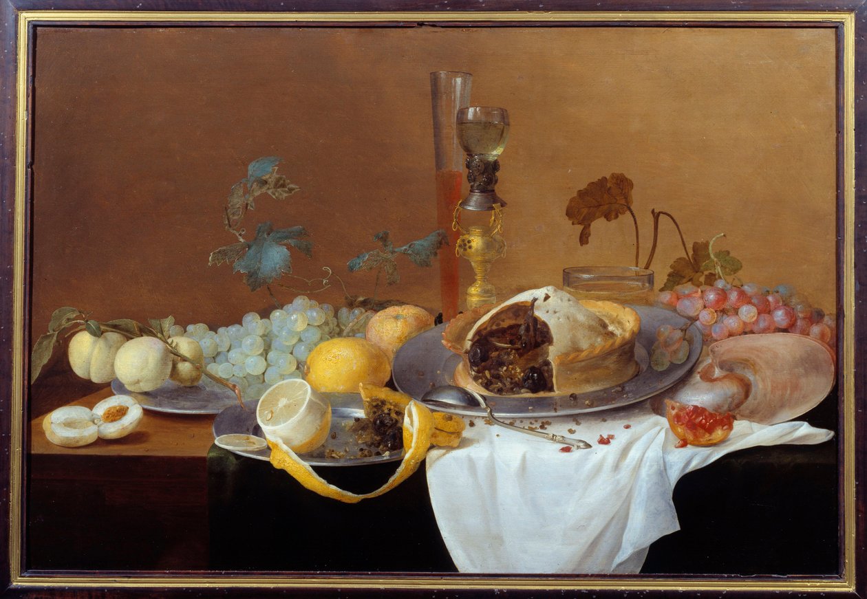 Zátiší s paštikovou malbou od Cornelis de Heem (1631-1695) 17. století Nantes, Musee des Beaux Arts od Cornelis de Heem