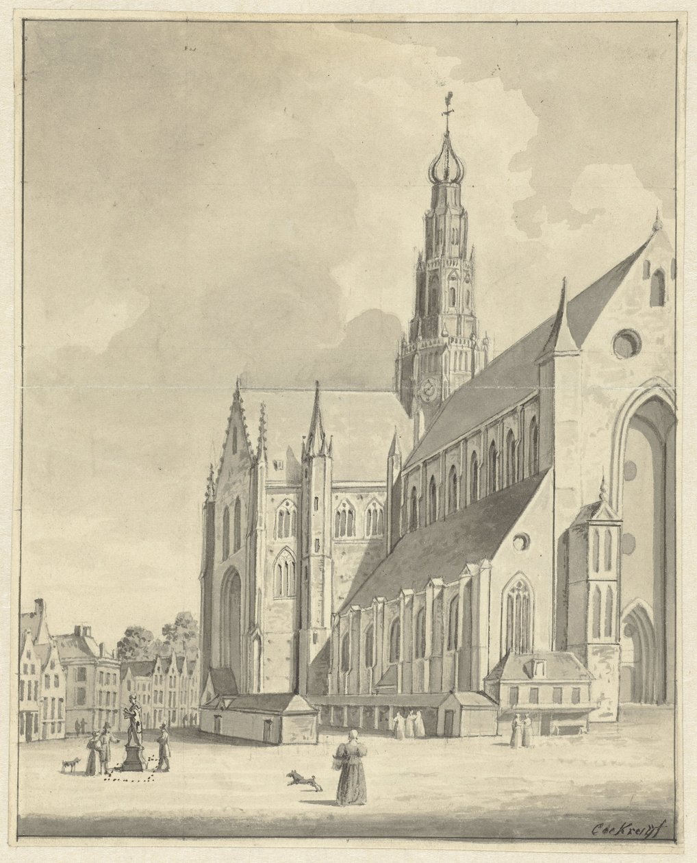 Svatý Bavo v Haarlemu od Cornelis de Kruyff