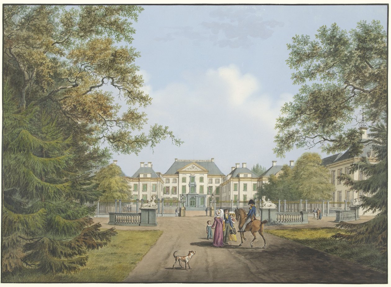 Pohled na palác Het Loo od Cornelis de Kruyff