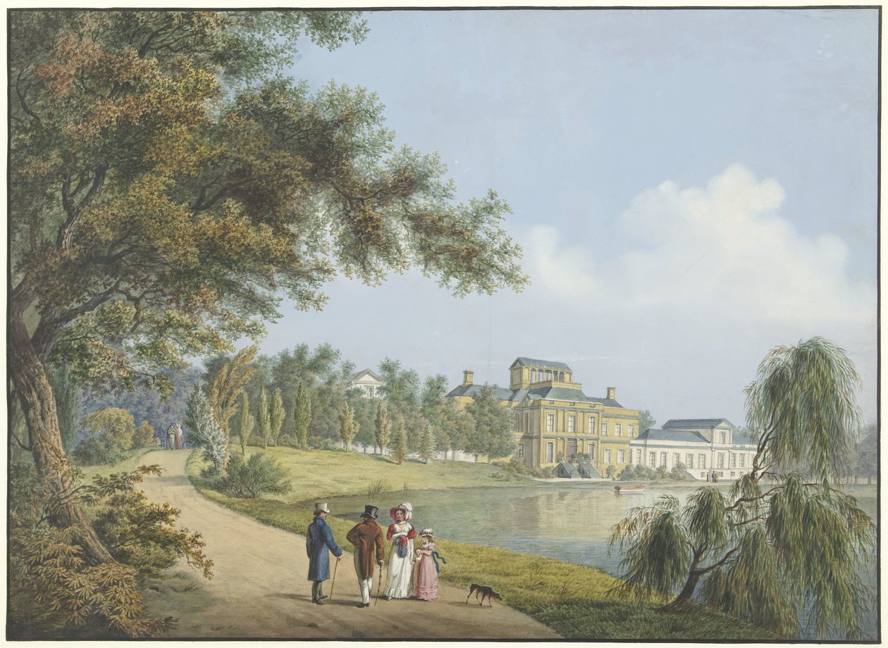 Pohled na palác Soestdijk od Cornelis de Kruyff