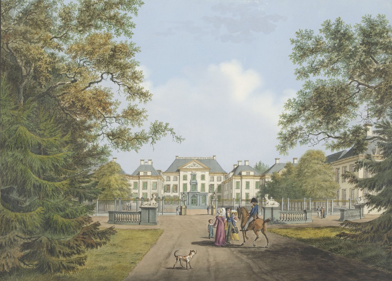 Pohled na palác Het Loo od Cornelis de Kruyff