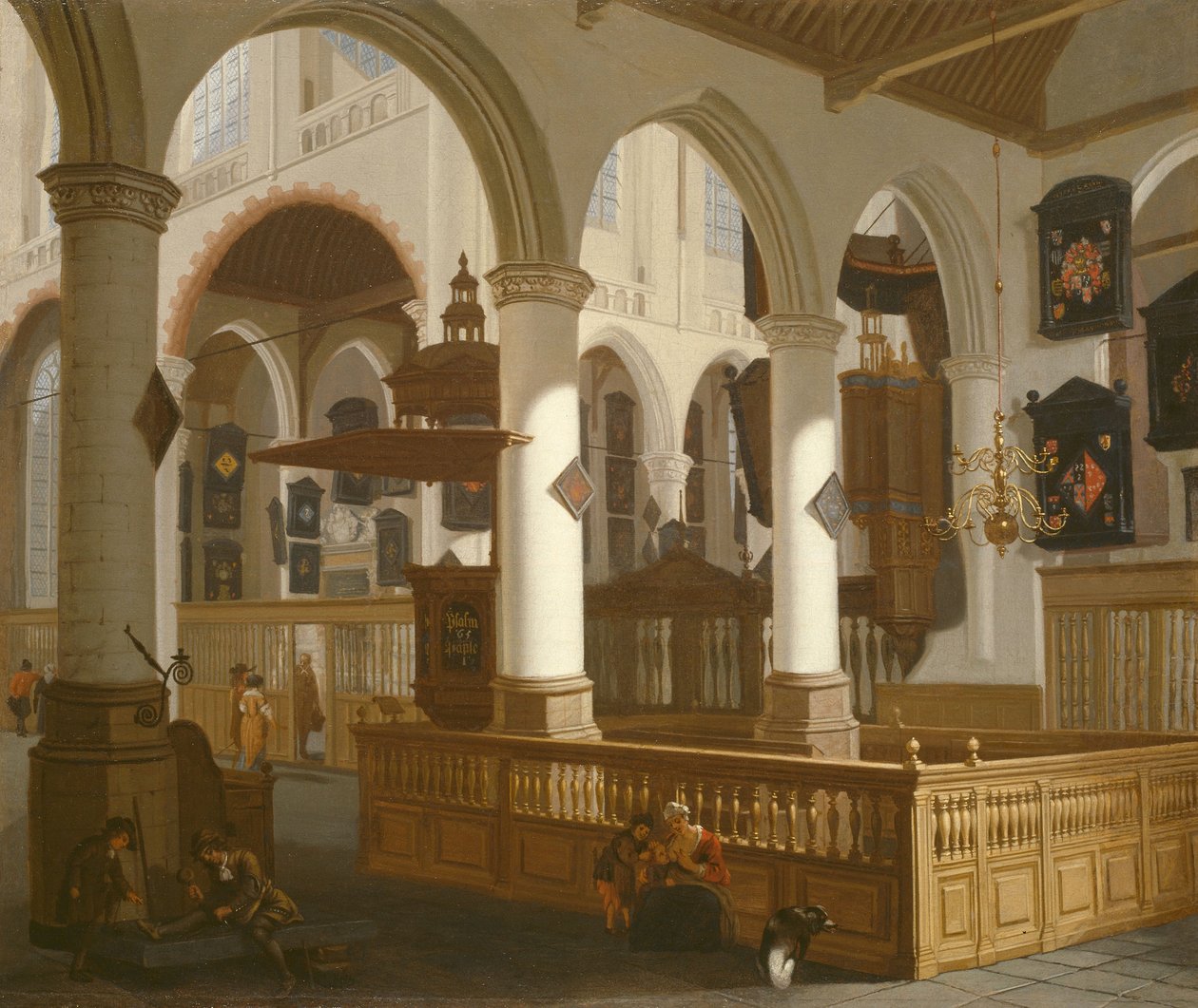 Starý kostel, Delft od Cornelis de Man