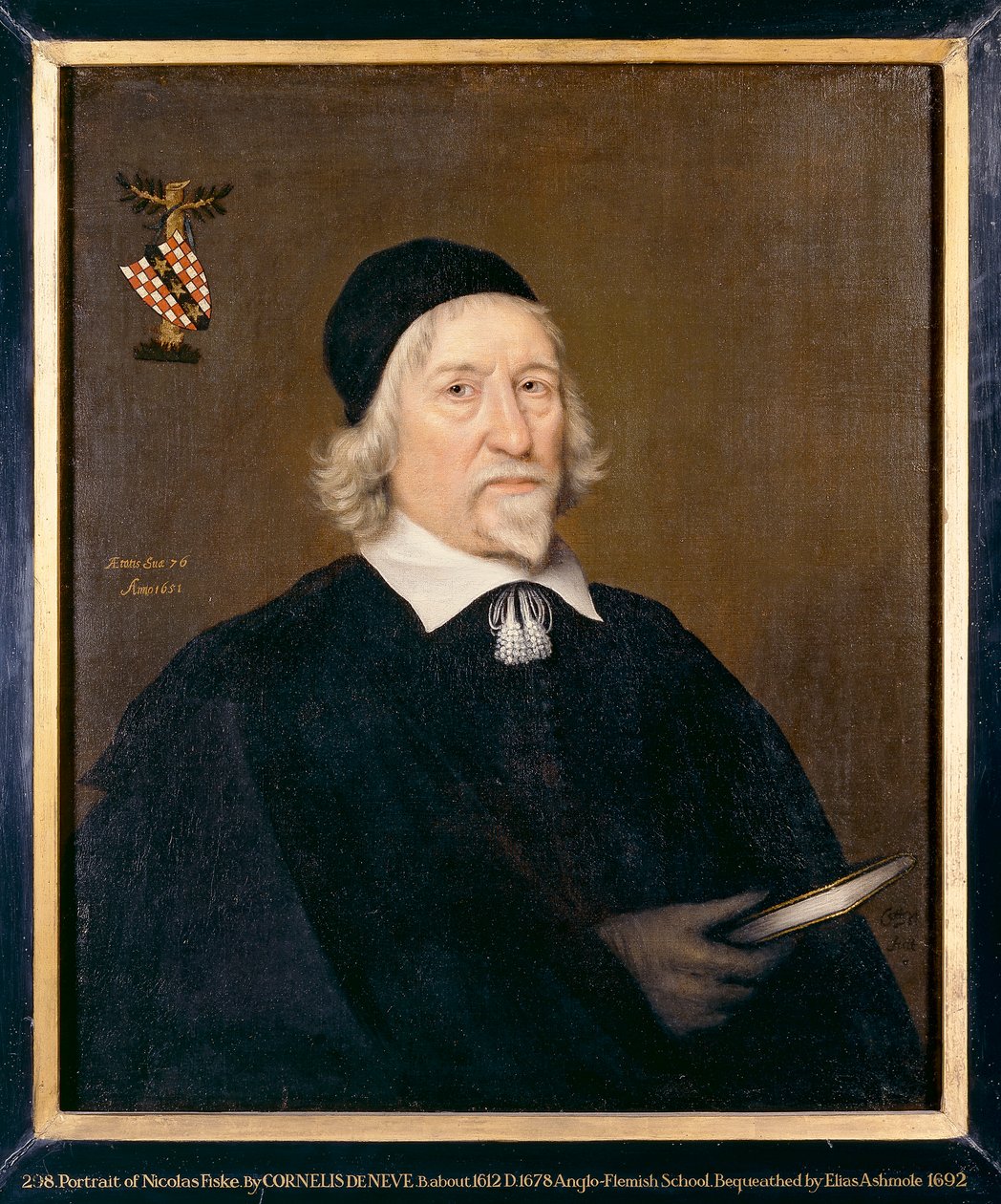 Portrét muže, zvaného Nicholas Fiske, 1651 od Cornelis de Neve