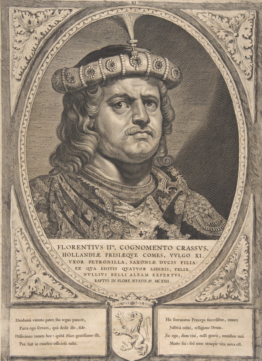 Floris II ze série Hraběte a hraběnky z Holandska, Zeelandu a Západního Fríska, od Cornelis de Visscher